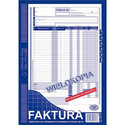 Druk Mip Faktura Vat A4 Wielokopia 100 1e 11445