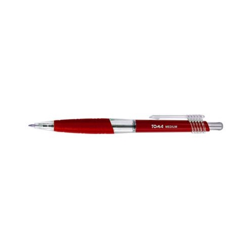 Długopis automatyczny Toma TO-038 1mm Czerwony-12176