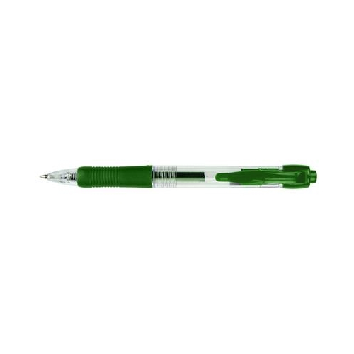 Długopis żel automat Titanum ZIELONY 12s 100340-11219