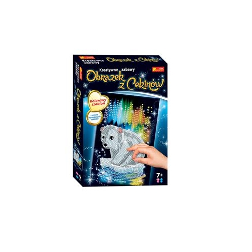 * Cekinowy obrazek Niedźwiadek produkcja ukraińska-24562
