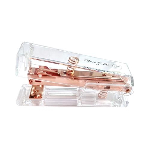* Zszywacz przezroczysty Interdruk Rose Gold-26091
