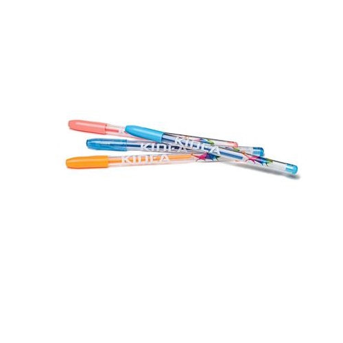 Długopisy żelowe Kidea 12 kolorów Brokat i Fluo-26504