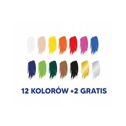 Farby plakatowe 20ml Oxford 14 kolorów-30792