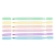 Flamastry dwustronne Kidea Brush 6 kolorów pastel-27365
