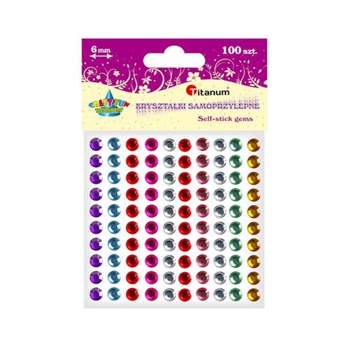 Kryształki samoprzylepne 100szt Mix 8xkolor 307922-10489