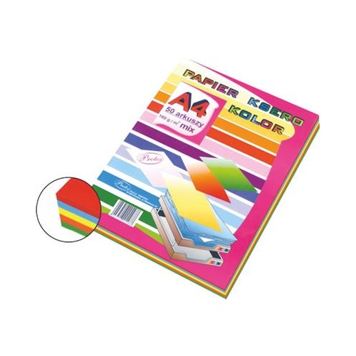 Papier ksero Protos A4 160g Mix intensywny 50ark-10782