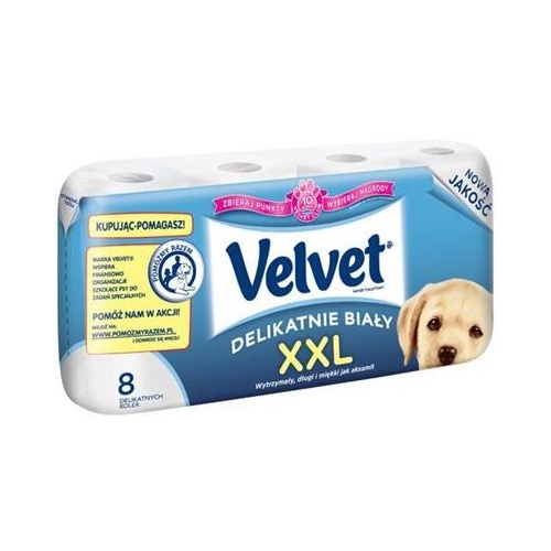 Papier toaletowy VELVET XXL Biały op. 8szt 184066