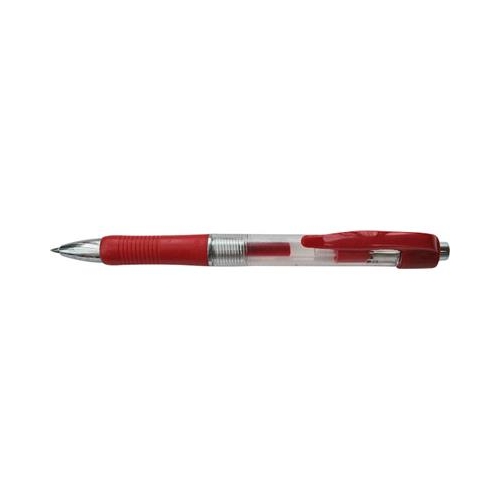 Długopis żelowy automat Titanum CZERWONY 100339-11222