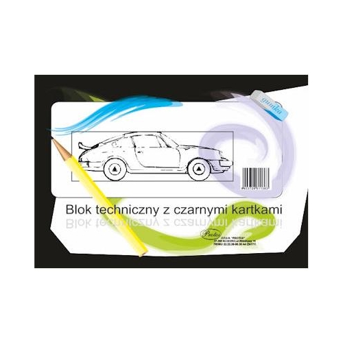 Blok techniczny A4 CZARNY PROTOS 38856-11282