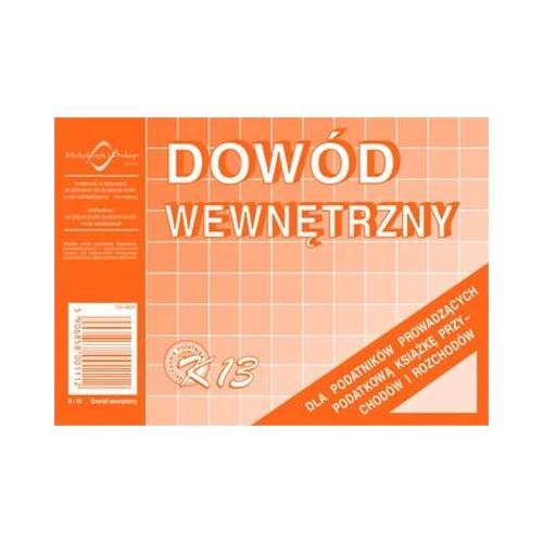 Druk Dowód wewnętrzny K-13 K13 A6 2307-11896