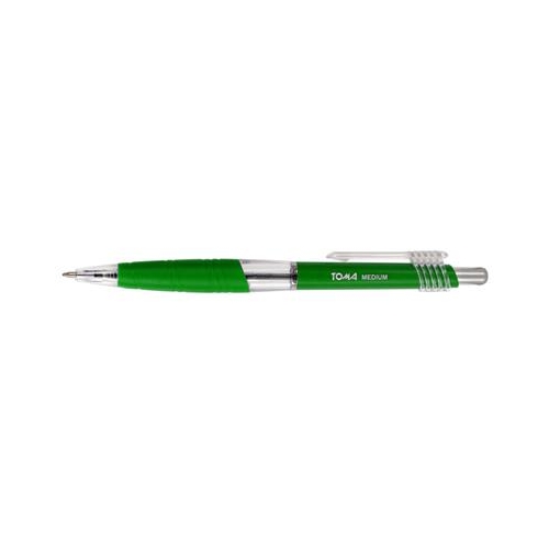 Długopis automatyczny Toma TO-038 1mm Zielony-12178