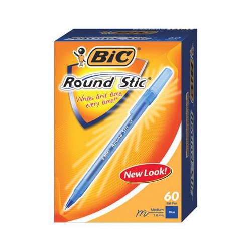 Długopis BIC Round Stic Niebiesk 60szt 17665-12409