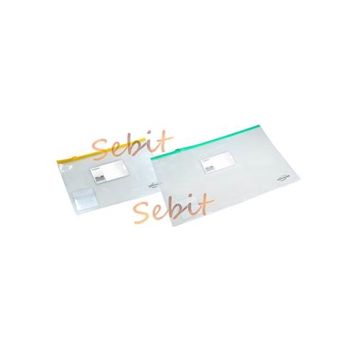 Teczka kopertowa A5 przezroczysta suwak -12549