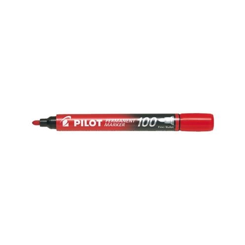 Marker permanentny SCA-100 Czerwony PILOT 350375-13186