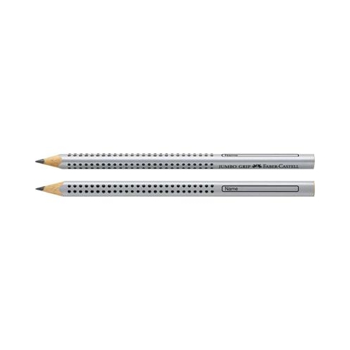 Ołówek Faber Castell 2B Jumbo Grip Srebrny -13899