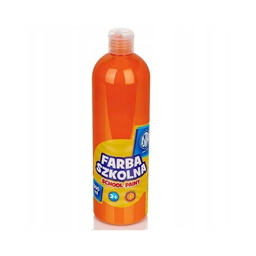 Farba plakatowa szkolna 500ml Pomarańczowa 289034-14256