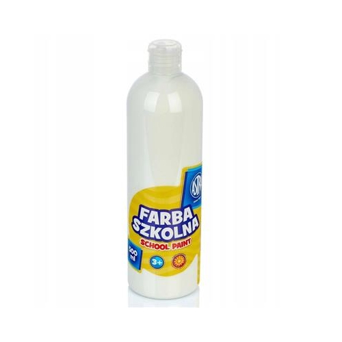 Farba plakatowa szkolna 500ml Biała 34837-14257
