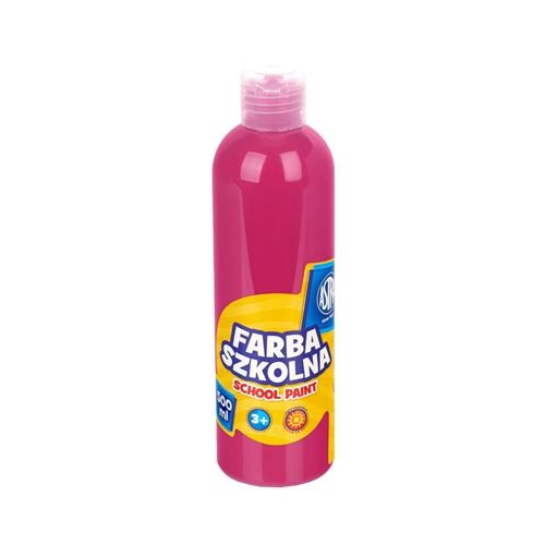 Farba plakatowa szkolna 500ml Różowa 181922-14261