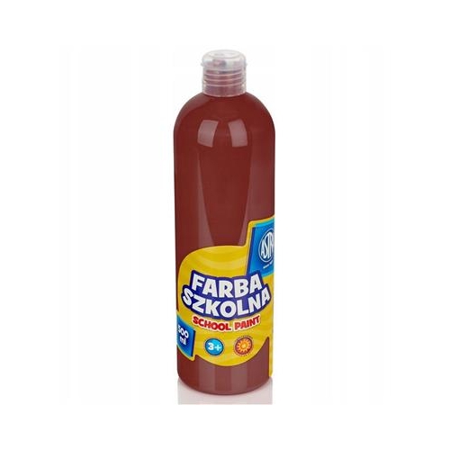 Farba plakatowa szkolna 500ml Brązowa 200604-14513