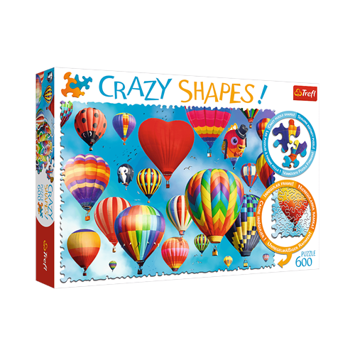 Puzzle TREFL 600 Crazy Shapes Kolorowe balony