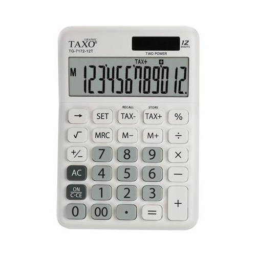 Kalkulator TAXO TG7172-12T BIAŁY Podatki 336213-15654