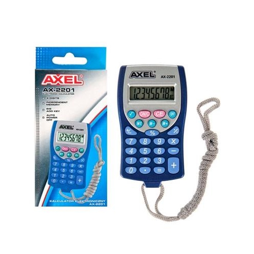 Kalkulator kieszonkowy Axel AX-2201 SMYCZ 346809-15661