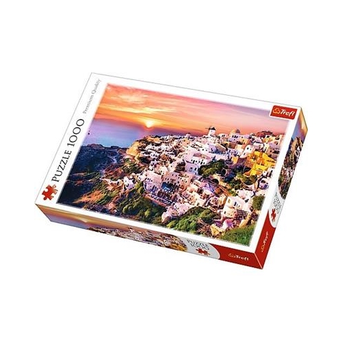 Puzzle TREFL 1000 Zachód słońca, Santorini