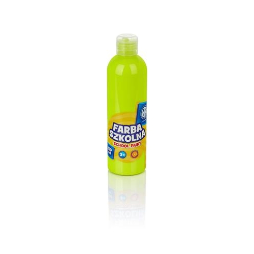 Farba plakatowa szkolna 250ml Fluo cytrynowy-17320