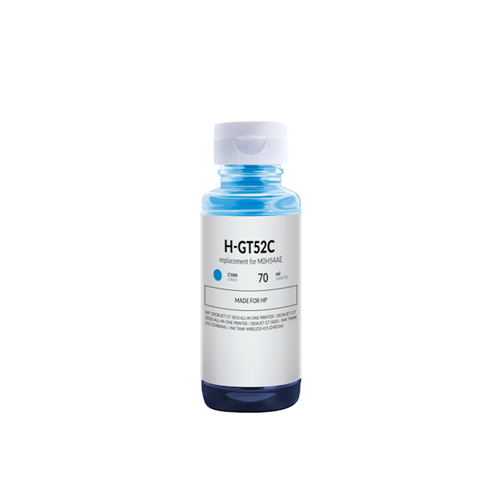 Tusz pigment TFO do HP H-GT52C 70ml Cyan-18317