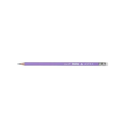 Ołówek ASTRA Pastelowy HB z miarką i gumką Drum-18544