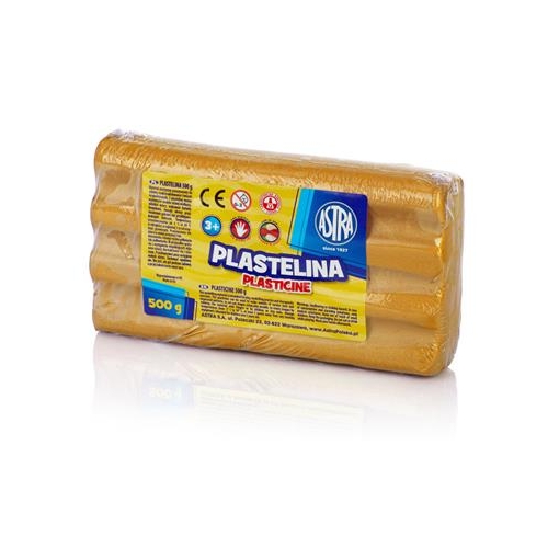 Plastelina ASTRA 500g METALICZNA ZŁOTA-18586