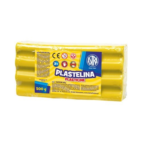 Plastelina ASTRA 500g ŻÓŁTA-18593