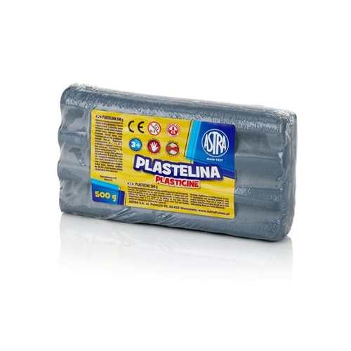 Plastelina ASTRA 500g METALICZNA SREBRNA-19046