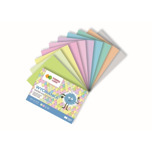 Wycinanka pastelowa A5 10ark 100g Happy Color