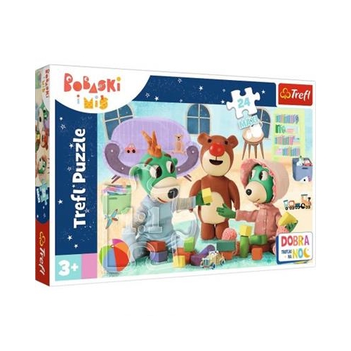 Puzzle TREFL 24 MAXI Zabawy Treflików przed snem-20372