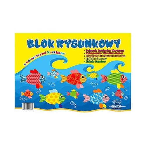 Blok rysunkowy A4 KOLOROWY PROTOS 42289-21767