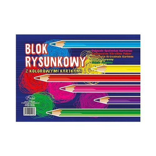 Blok rysunkowy A4 KOLOROWY PROTOS 42289-21770