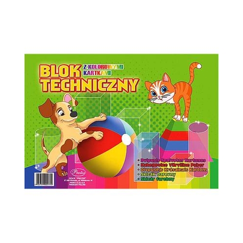 Blok techniczny A4 KOLOR PROTOS 18820-21777