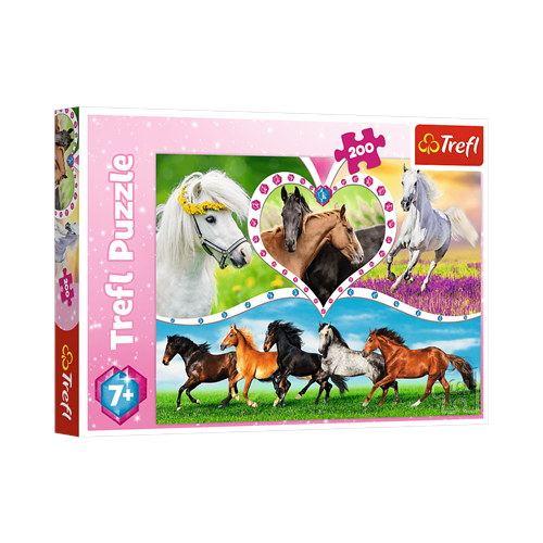 Puzzle TREFL 200 Piękne konie