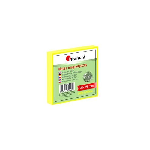 Notes elektrostatyczny 75x75 100szt Żółty-24025