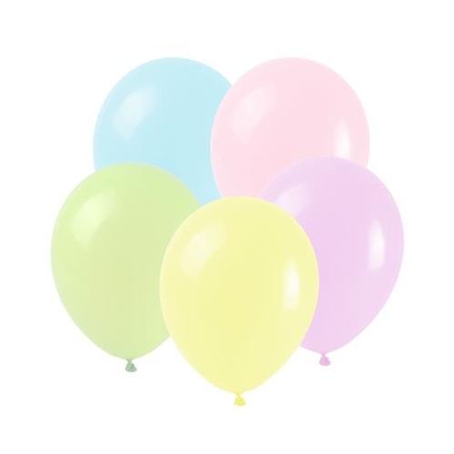 Balony gumowe Party Time pastelowe 8szt.-24417