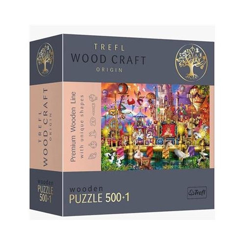 Puzzle drewniane TREFL 500+1 Magiczny świat-24759