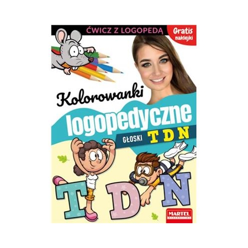 Kolorowanki logopedyczne. Głoski T D N Martel-24884