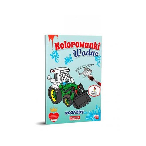 Kolorowanka wodna Pojazdy Martel