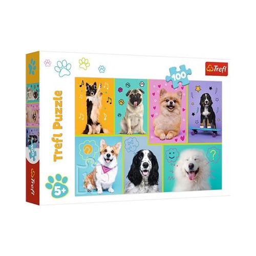 Puzzle TREFL 100 W świecie piesków