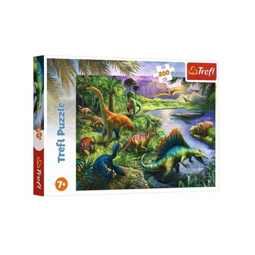 Puzzle TREFL 200 Drapieżne dinozaury