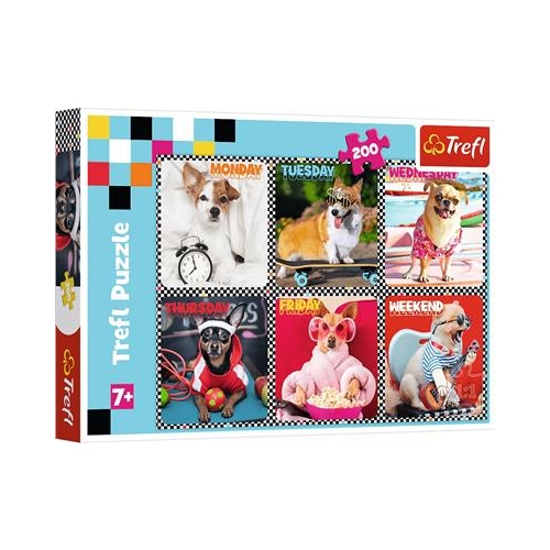 Puzzle TREFL 200 Wesołe pieski