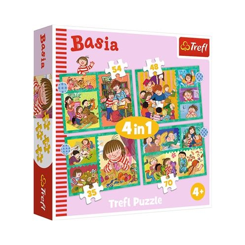 Puzzle TREFL 4w1 Przygody Basi-26283