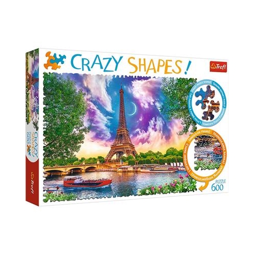 Puzzle TREFL 600 Crazy Shapes Niebo nad Paryżem
