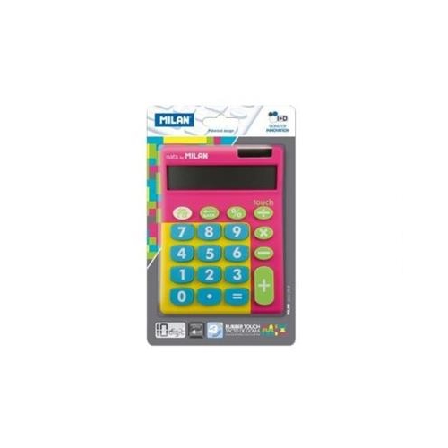 Kalkulator Milan Touch Duo Różowo-żółty-26338